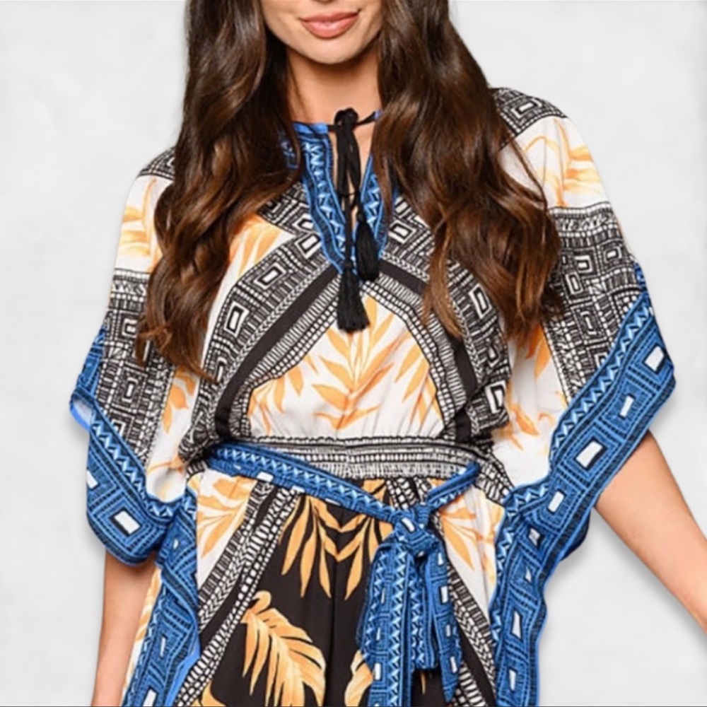💙1️⃣ LEFT💙New Gorgeous HERA Belted Multi Print Romper - Picture 4 of 6